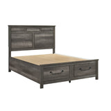 Lenior Gray Queen Platform Bed - Ornate Home