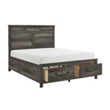 Lenior Gray Queen Platform Bed - Ornate Home
