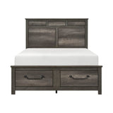 Lenior Gray Queen Platform Bed - Ornate Home