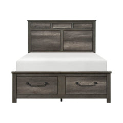 Lenior Gray Queen Platform Bed - Ornate Home