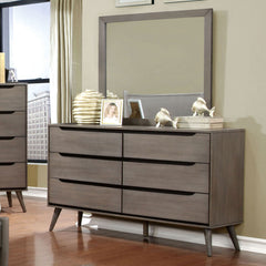 Lennart Gray 5 Pc. Queen Bedroom Set w/ Chest - Ornate Home