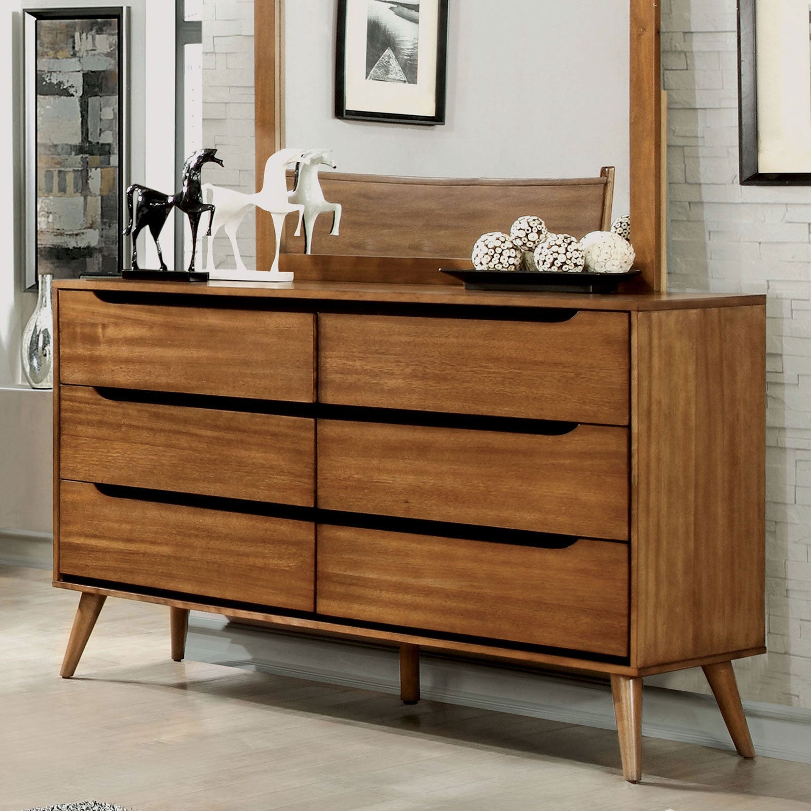 Lennart Oak 4 Pc. Twin Bedroom Set - Ornate Home