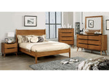 Lennart Oak 5 Pc. Queen Bedroom Set w/ 2NS - Ornate Home