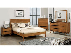Lennart Oak 5 Pc. Queen Bedroom Set w/ 2NS - Ornate Home