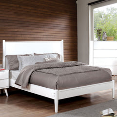 Lennart White 5 Pc. Queen Bedroom Set w/ 2NS - Ornate Home