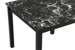 Lennon Black 5-Piece Counter Height Set - Ornate Home