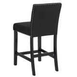 Lennon Black 5-Piece Counter Height Set - Ornate Home