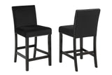 Lennon Black 5-Piece Counter Height Set - Ornate Home