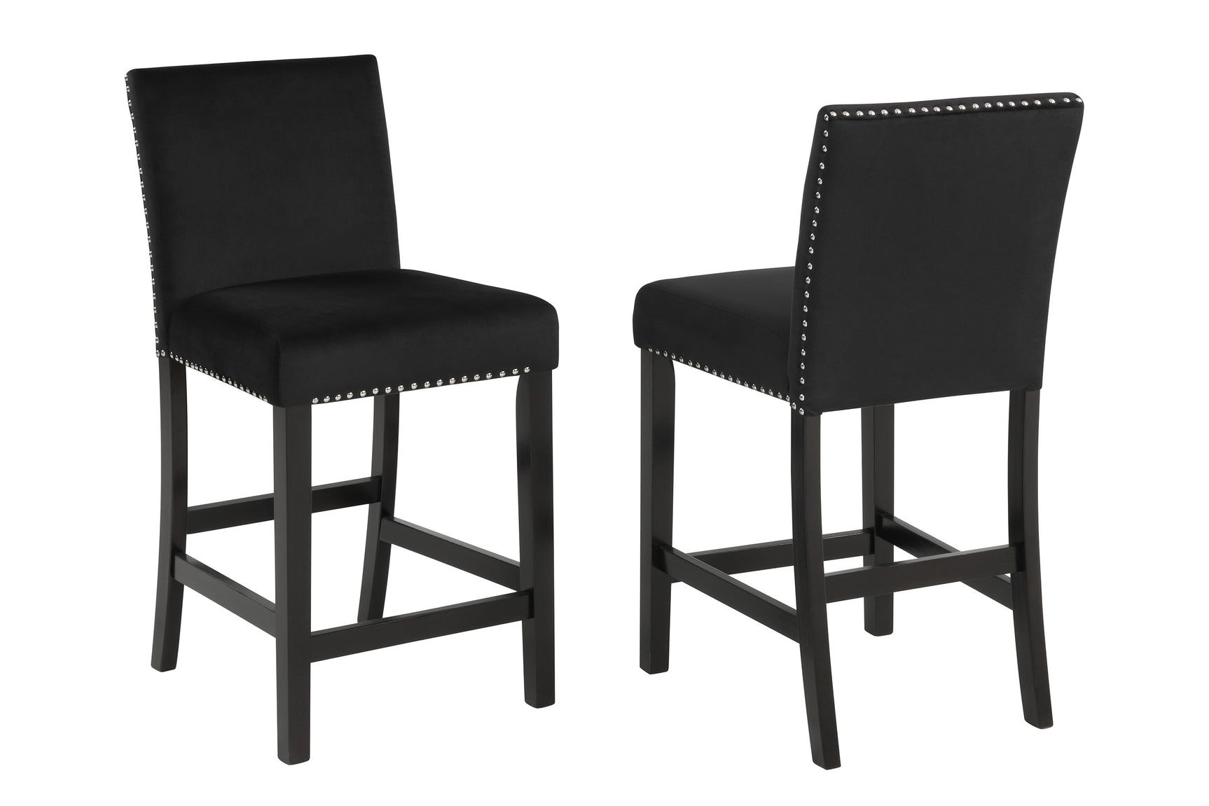 Lennon Black 5-Piece Counter Height Set - Ornate Home