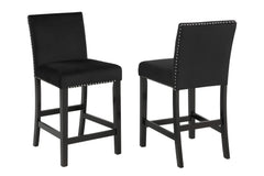 Lennon Black 5-Piece Counter Height Set - Ornate Home