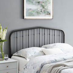 Lennon Black Metal Full Headboard - Ornate Home