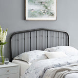 Lennon Black Metal King Headboard - Ornate Home