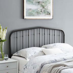 Lennon Black Metal King Headboard - Ornate Home