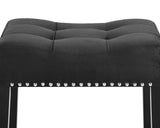 Lennon Black Saddle Counter Stool (Set of 2) - Ornate Home