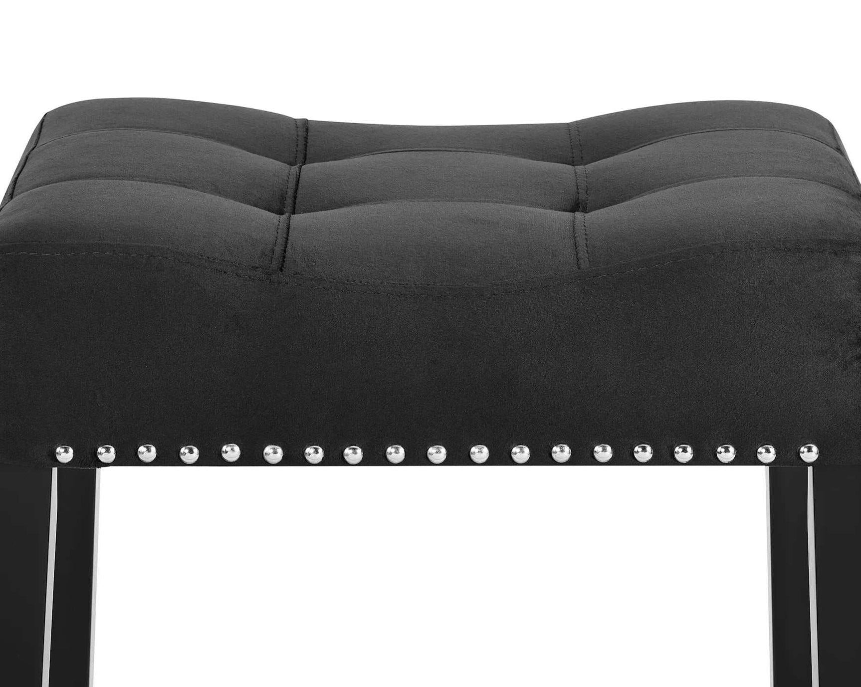 Lennon Black Saddle Counter Stool (Set of 2) - Ornate Home