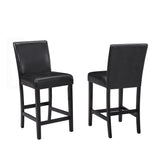 Lennon Black/White 5-Piece Counter Height Set - Ornate Home