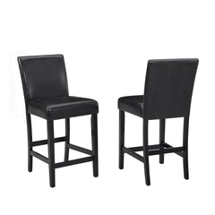Lennon Black/White 5-Piece Counter Height Set - Ornate Home