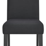 Lennon Ebony/Black Faux Concrete 5-Piece Counter Height Dining Set - Ornate Home
