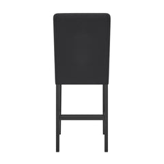 Lennon Ebony/Black Faux Concrete 5-Piece Counter Height Dining Set - Ornate Home