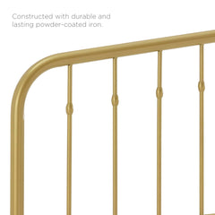 Lennon Gold Metal King Headboard - Ornate Home