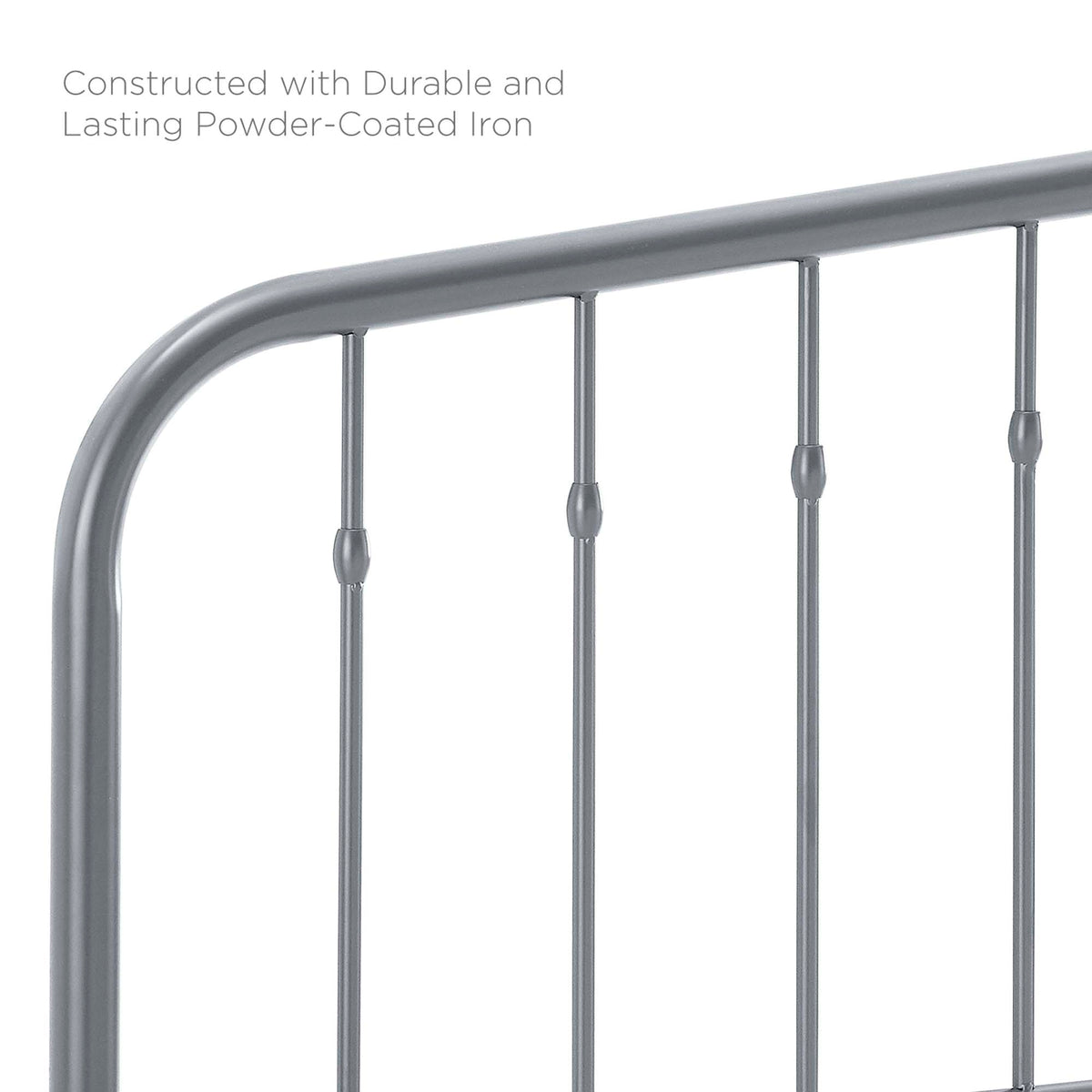 Lennon Gray Metal Full Headboard - Ornate Home