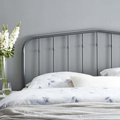 Lennon Gray Metal Queen Headboard - Ornate Home