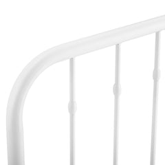 Lennon White Metal King Headboard - Ornate Home