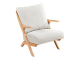 Lennox Beige Natural Accent Chair - Ornate Home