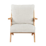 Lennox Beige Natural Accent Chair - Ornate Home