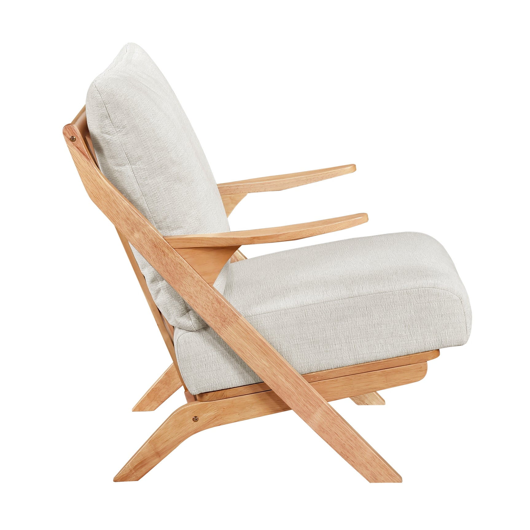 Lennox Beige Natural Accent Chair - Ornate Home