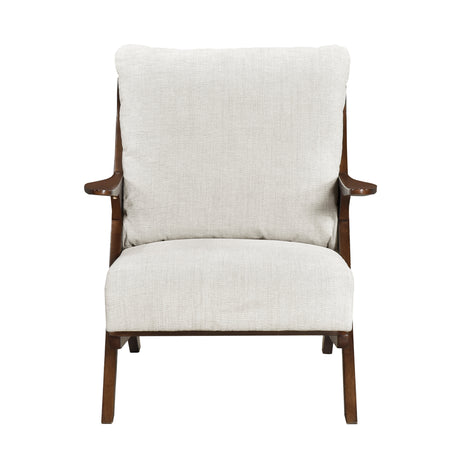 Lennox Beige Pascal Brown Accent Chair - Ornate Home