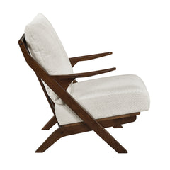 Lennox Beige Pascal Brown Accent Chair - Ornate Home