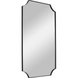 Lennox Black Scalloped Corner Mirror - Ornate Home