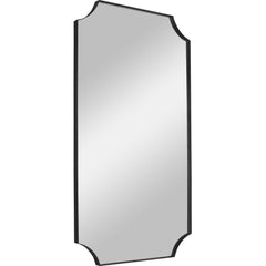 Lennox Black Scalloped Corner Mirror - Ornate Home