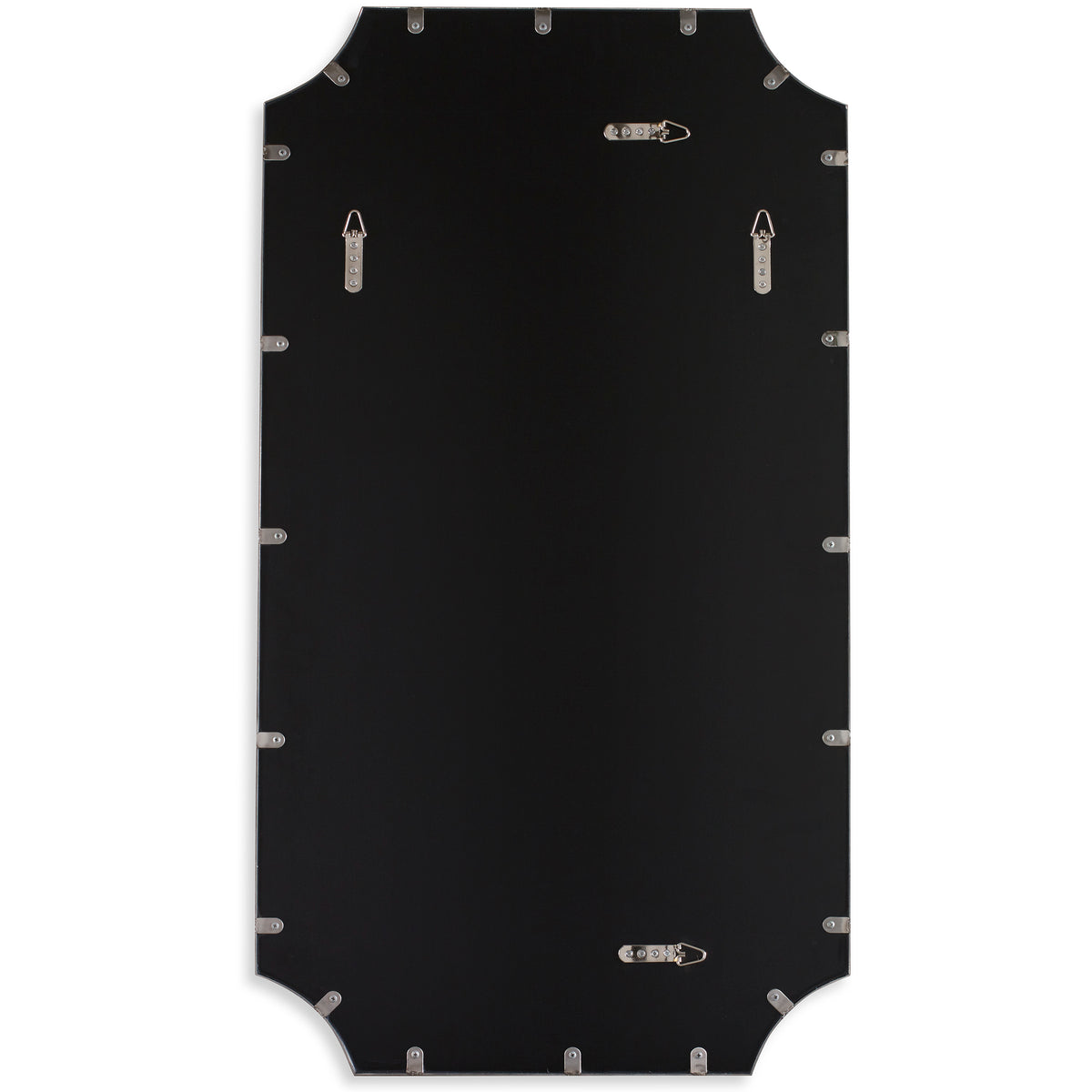 Lennox Black Scalloped Corner Mirror - Ornate Home