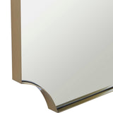 Lennox Brass Scalloped Corner Mirror - Ornate Home