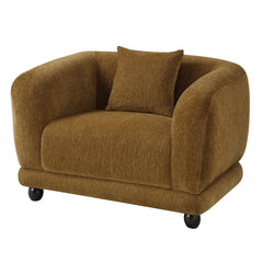 Lennox Brown Chair W/Pillow - Ornate Home
