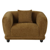 Lennox Brown Chair W/Pillow - Ornate Home