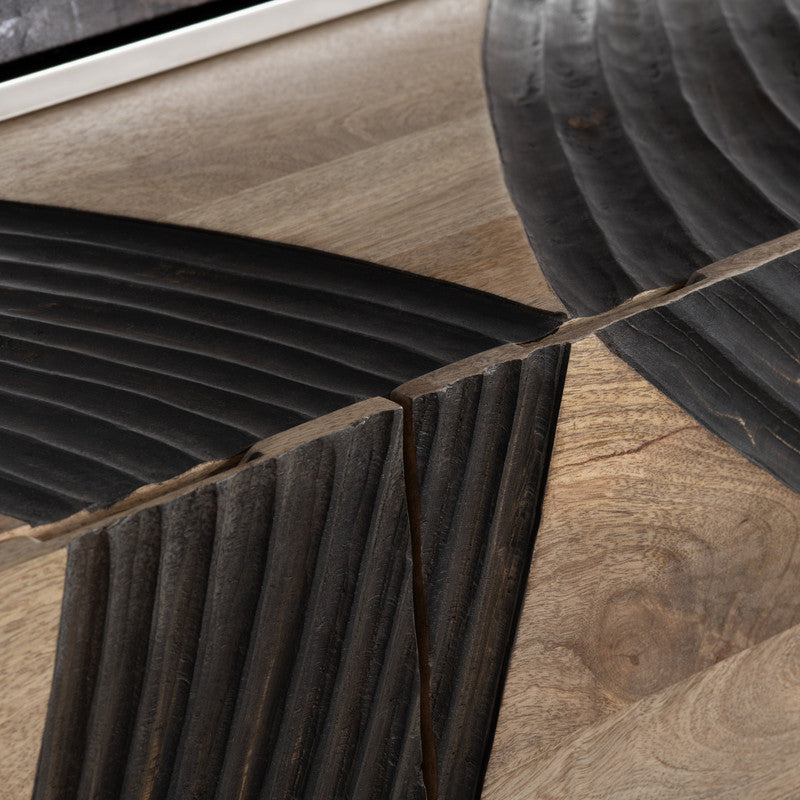 Lennox Brown Four-Door Sideboard - Ornate Home