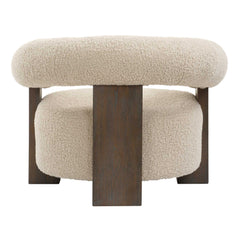 Lennox Brown Shearling Accent Chair - Ornate Home
