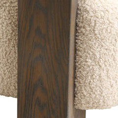Lennox Brown Shearling Accent Chair - Ornate Home