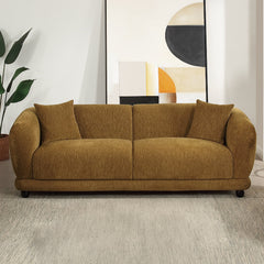Lennox Brown Sofa W/2 Pillows - Ornate Home