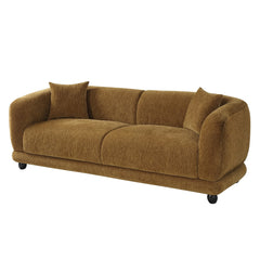 Lennox Brown Sofa W/2 Pillows - Ornate Home