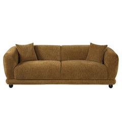 Lennox Brown Sofa W/2 Pillows - Ornate Home