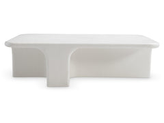 Lennox Chalky White Outdoor Cocktail Table - Ornate Home