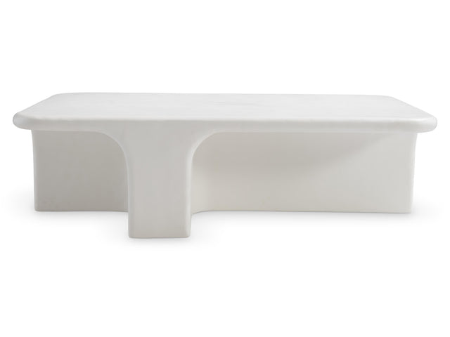 Lennox Chalky White Outdoor Cocktail Table - Ornate Home