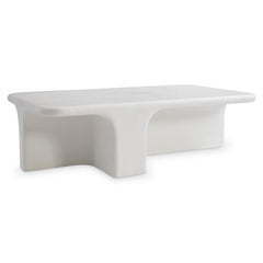 Lennox Chalky White Outdoor Cocktail Table - Ornate Home