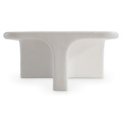 Lennox Chalky White Outdoor Cocktail Table - Ornate Home