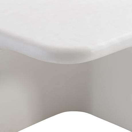 Lennox Chalky White Outdoor Cocktail Table - Ornate Home