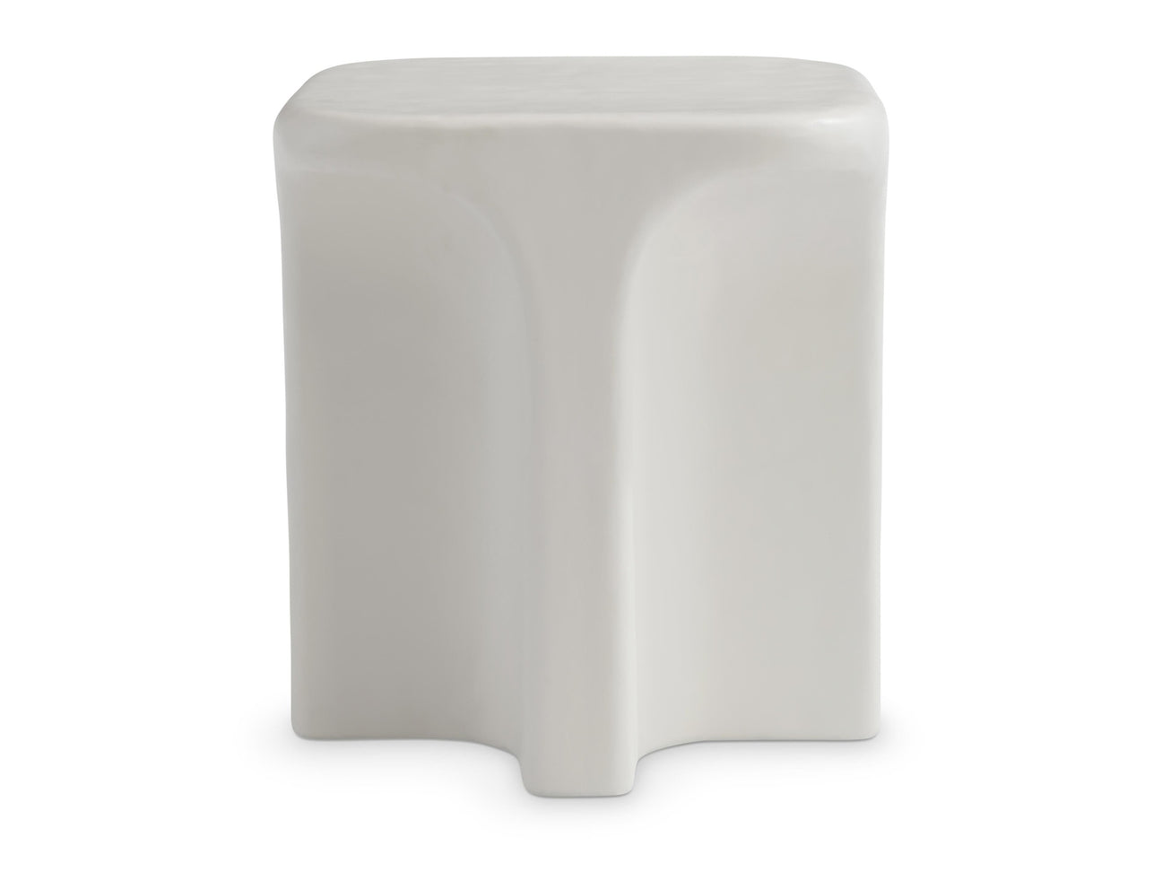 Lennox Chalky White Outdoor Side Table - Ornate Home